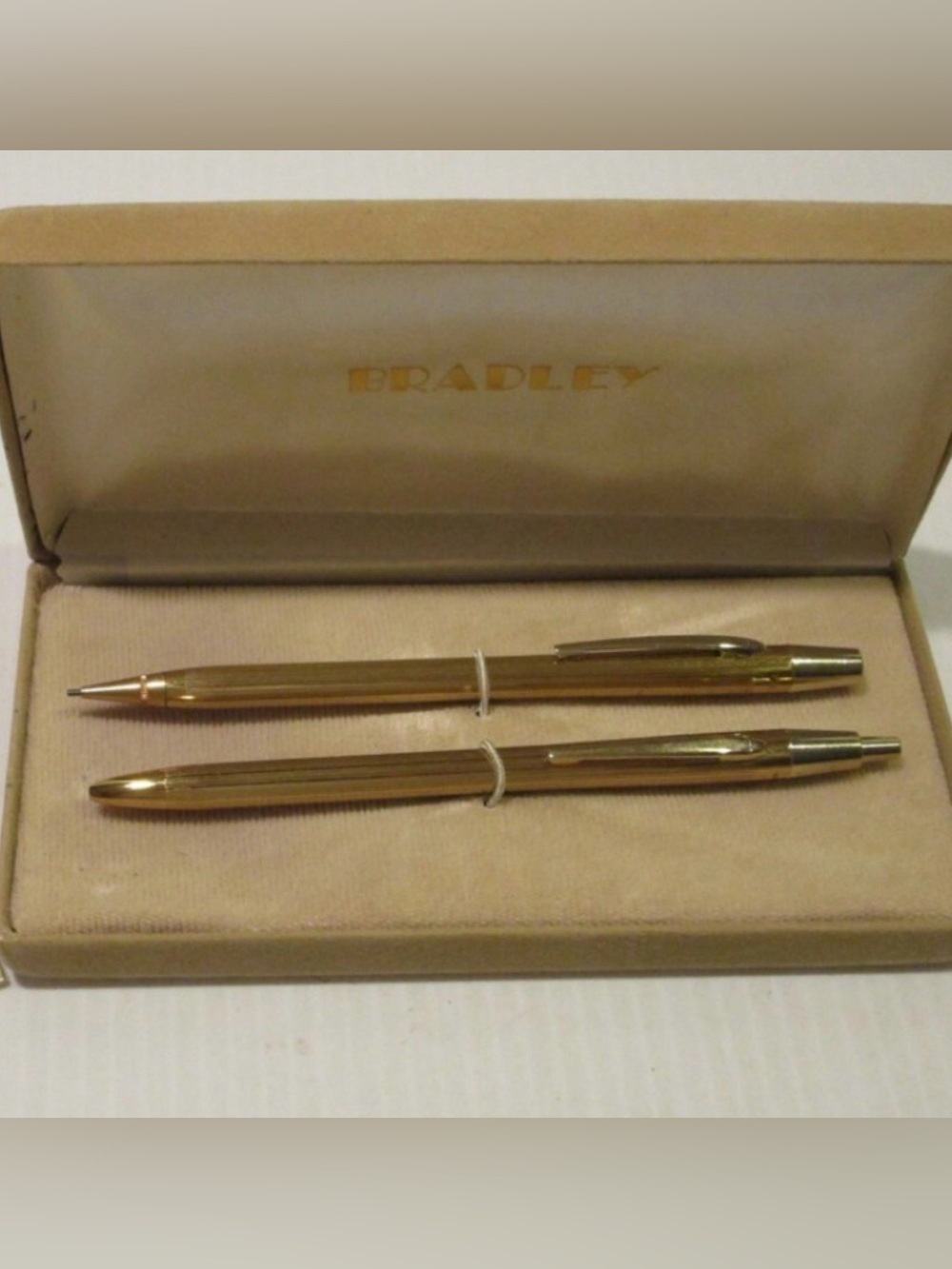 Vintage Bradley Astramatic Pen and Pencil Set, Gold Tone